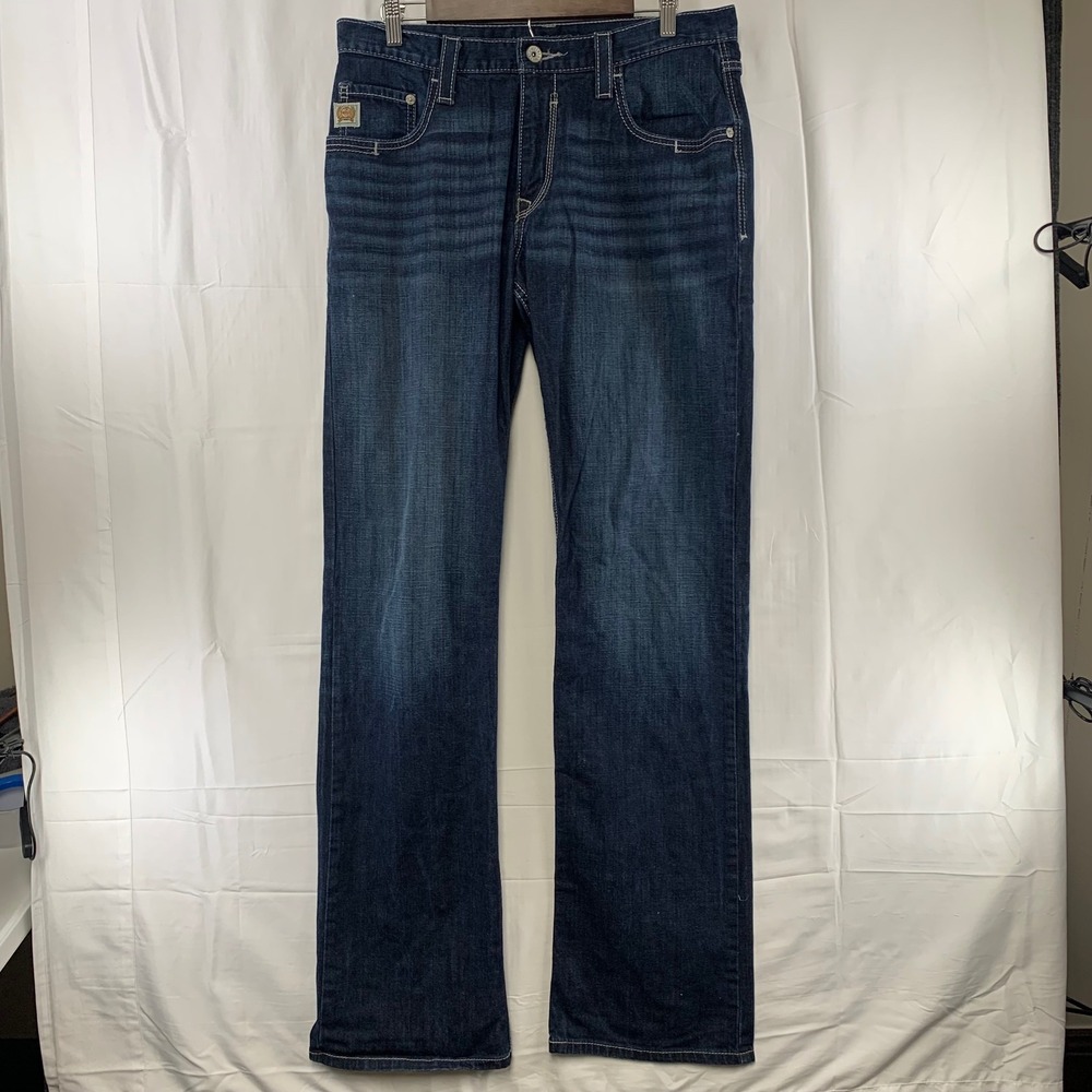 Cinch Carter 2.4 Jeans Mens 34x38 Dark Wash Relaxed Bootcut MB71934005